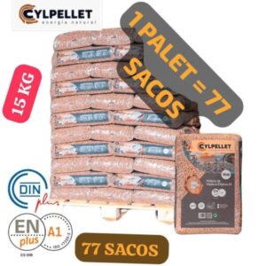 CYL PELLET – 1 Palet de 77 sacos de 15Kg Enplus